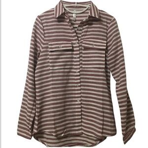 Icon Apparel Red & White striped shirt size medium